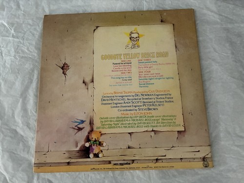 Elton John Goodbye Yellow Brick Road LP 1973 MCA2-10003 Double Album 1st print - Picture 2 of 8