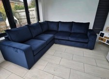 Kent - 2c2 Corner Sofa | High Back | Brand New | Navy | Free Delivery 