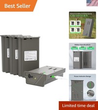 High-Capacity 4-Pack Lithium Battery for Trail Cameras with USB-C Fast Charging