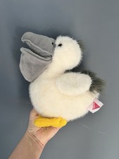 Dakin Vintage Plush Pelican White Yellow Gray Rare Beach Bird 1993 USA