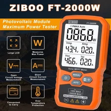 ZIBOO Solar Panel MPPT Meter Photovoltaic Multimeter PV Module Power ✦K