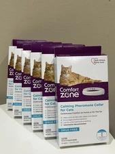 Comfort Zone Calming Pheromone Collar For Cats, 6 PACK!