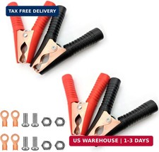 4Pcs 100A Insulated Alligator Clips Durable Heavy Duty Alligator Clip Clamps Cro