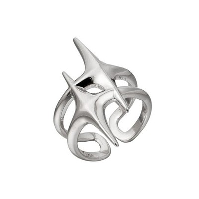 Raffinierter geometrischer Sternring aus Legierung eine einzigartige Note für Ihre Schmuckschatulle
