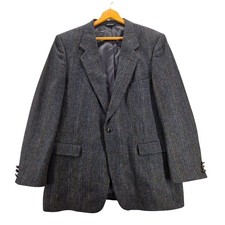 GIVENCHY MONSIEUR Paris New York Tweed Blazer Jacket Pure Wool Sport Coat 43R
