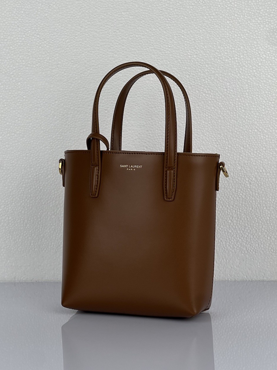 Borsa donna Saint Laurent giocattolo shopping mini in pelle