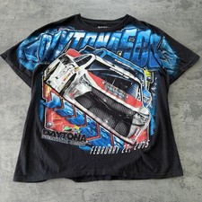 2010's Chase Authentics 2015 Daytona 500 NASCAR Racing AOP Black t-shirt XL