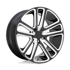 26x10 Dub S255 Flex Gloss Black Milled Wheel 5x5 10mm