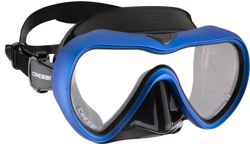 Cressi A1 Black/Blue Clear Lens