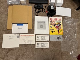 TurboGrafx-CD/TurboDuo video game system CIB complete w/ matching serial box, ++