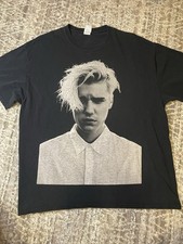 Justin Bieber Purpose Tour Black Short Sleeve T-Shirt XL Concert Tour Shirt 16D5
