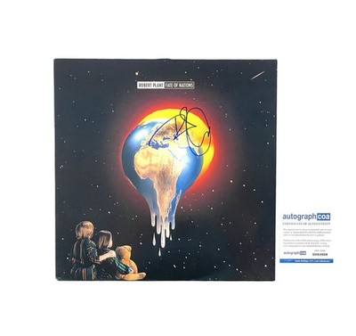 Robert Plant Autographed Signed Fate of Nations Vinyl 1st Press Led Zeppelin   | eBay