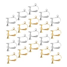 20 Pcs Ear Clip Accessories U-shaped Earring Components Converters for Earrings