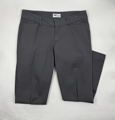 Old Navy Womens Pixie 6 Gray Cotton Blend Stretch Classic Fit Straight Leg Pants