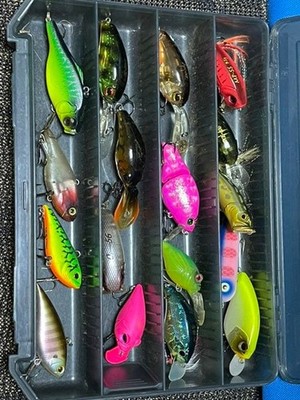 Megabass &  Lure Set 17 Pieces, Includes Evergreen, OSP, Jackall, Imakatsu, Timc