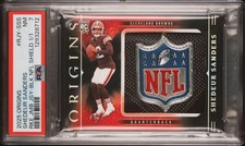 2025 Panini Origins Shedeur Sanders Rookie Jumbo Jerseys NFL Shield 1/1 PSA 7
