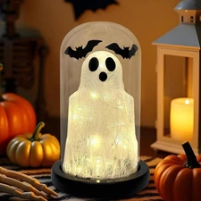 Decoraciones de Halloween para interiores, Campana de cristal con forma de fanta