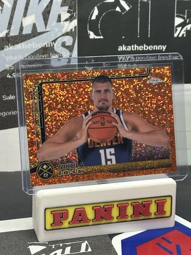 2025-26 Topps Chrome Nikola Jokic #25 Orange Mini Diamonds Nuggets 18/25 🚨🔥