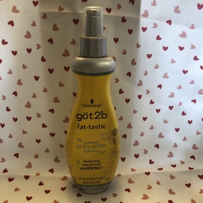 Got2b FAT-TASTIC Collagen Thickening 9oz HAIRSPRAY 9fl Old Container