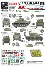 Star Decals 1/35 US 66th Armoured Regiment 35989