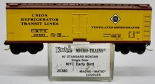 Original Vintage Kadee N Gauge U.R.T.X. 39487 Ventilated Reefer Boxcar 20380