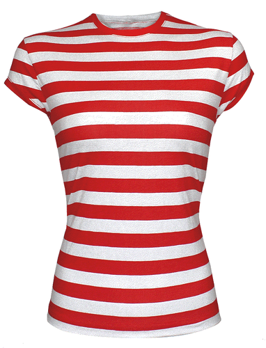 Mädchen/Damen & Damen rot & weiß Set Streifen Spaß Junggesellenabschied Kostüm Socken - Bild 4 von 4