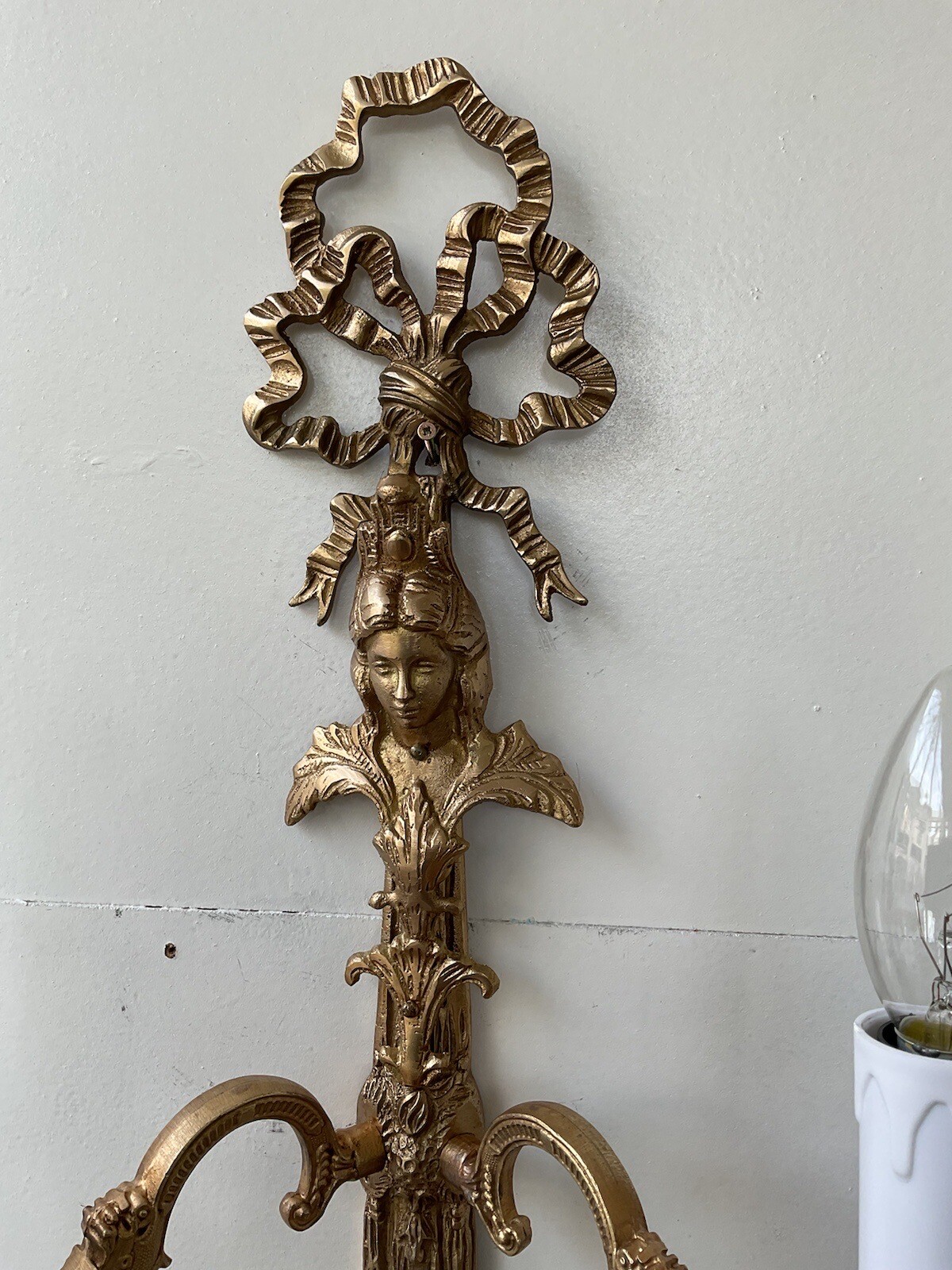 pair of Large French Vintage wall lights eBay