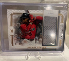 2019 Definitive Collection Rafael Devers Jumbo Relic Card /40