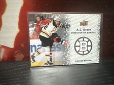 2023-24 Upper Deck Director Of Boards A.J. GREER Sparkle #DB-2 Boston Bruins