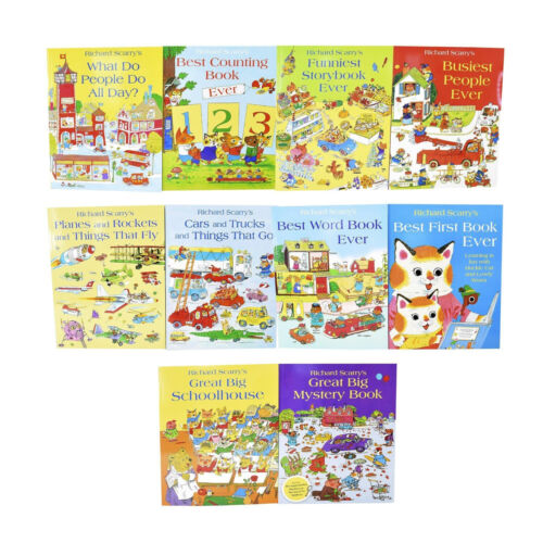 Richard Scarry's 10 Books Set Best First Book Ever - Ages 2-7 - Paperback - Picture 2 of 3