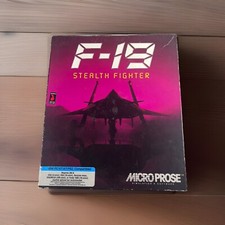 F-19 Stealth Fighter  (MicroProse, 1988) PC Atari ST AT Big Box - Maps, Inserts+