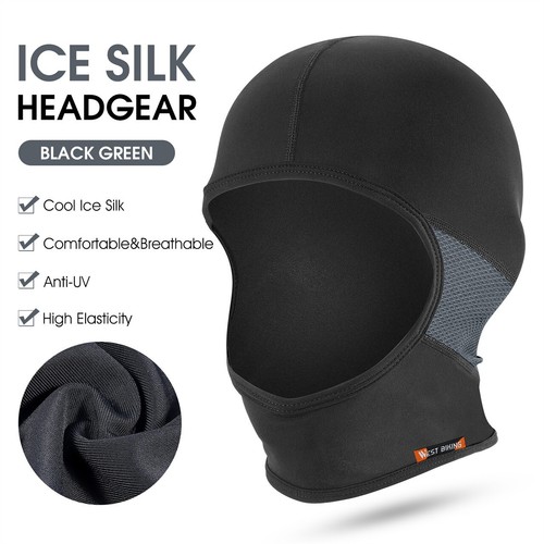 WEST BIKING Breathable Cycling Head Cover Under Helmet Cap Hat Sport Face Mask - Picture 12 of 14