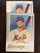2020 Topps Allen and Ginter Hot Box Silver &  Base#157 Jeff McNeil New York Mets