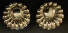 Vintage Large Round 925 Sterling Silver Taxco ClipOn Embossed Statement Earrings — photo 4