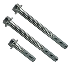 Engine Starter Bolt Kit Long Replacement for GM Chevrolet Camaro Corvette Silver