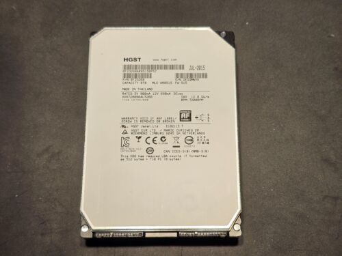 SAS 8TB Server HDD HGST Ultrastar HUH728080AL5200 7.2k 12Gb/s 3.5"2.2% wear A+