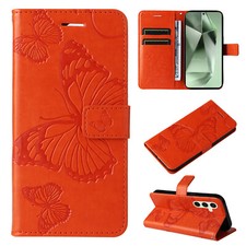 For Samsung Galaxy A57 A56 A05 A22 A71 Butterfly Magnetic Flip Wallet Phone Case