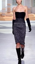 Boss Hugo Boss Runway Edition Dress Fall 2015 Size 2 Ger 34 Strapless Wool