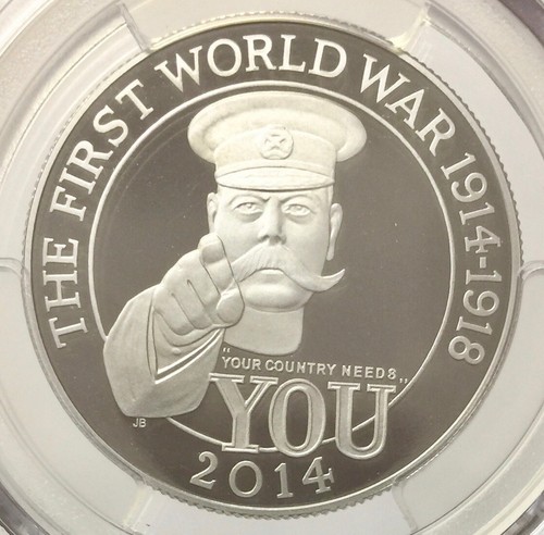2014 Great Britain 1 oz Platinum First World War 100th Anniv PCGS PF-70DCAM - Picture 3 of 6