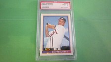 CHIPPER JONES~ATL BRAVES~1991 BOWMAN PSA-9 MINT MLB BASEBALL ROOKIE RC CARD #569