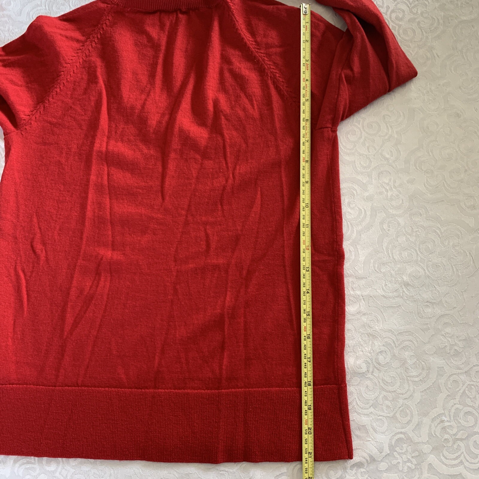 Women’s Small Pendleton Pullover V Neck Red Sweat… - image 17