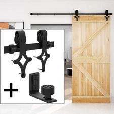 5'/6'/6.6'/8'/10' Sliding Barn Door Hardware Closet Track Kit for Single Door