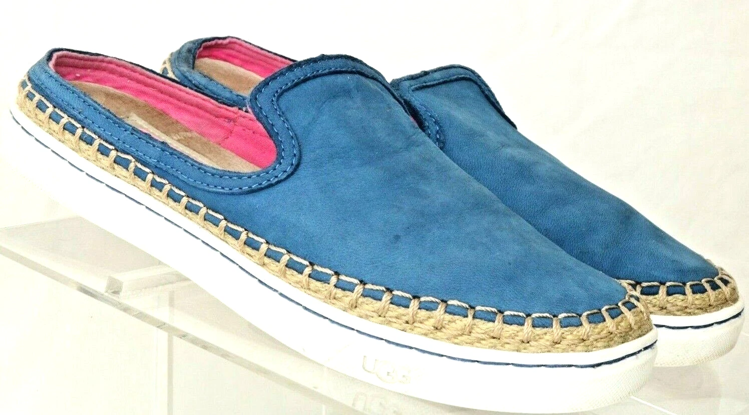 Scarpe UGG Australia Caleel blu espadrillas slip on mule zoccolo 1010102 donna 5 5