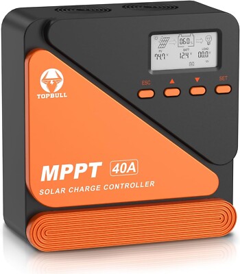 MPPT Solar Charge Controller 40A 12V 24V Battery System Auto DC Input Parameter