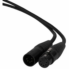 Talent DMX5P10 DMX Cable 5-Pin Male to Female 10 ft.