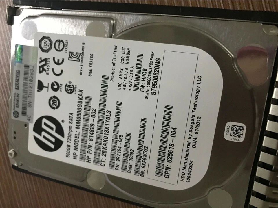 655708-B21 HP SATA 500GB MDL 6G 7.2k 2.5'' SC 614829-002 656107-001 Hard Drive - Image 3 of 4