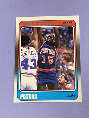 Vtg NBA 1988-89 Fleer #41 VINNIE “Microwave” JOHNSON Sonics Pistons Baylor NM/Mt