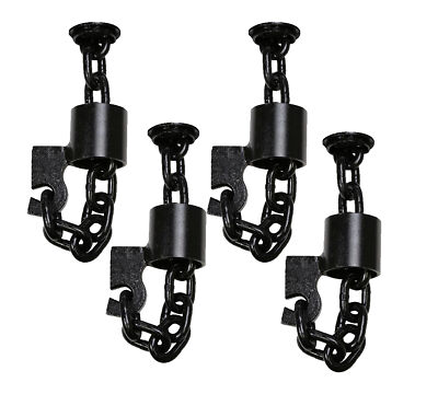 (4 Pk) 3/8'' Grade 70 Floor Chain Tie Down Anchor for Truck Weld On 6000 lbs WLL