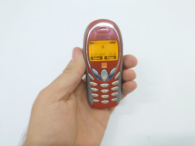 Seltenes Siemens A55 rot (entsperrt) Handy einfach Basic Klassiker ältere Vintage