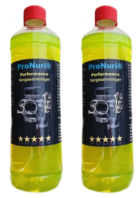 PRONURI® 2x 1L Ultraschallreiniger Vergaser Einspritzdüsen Reiniger Motor Auto Konzentrat